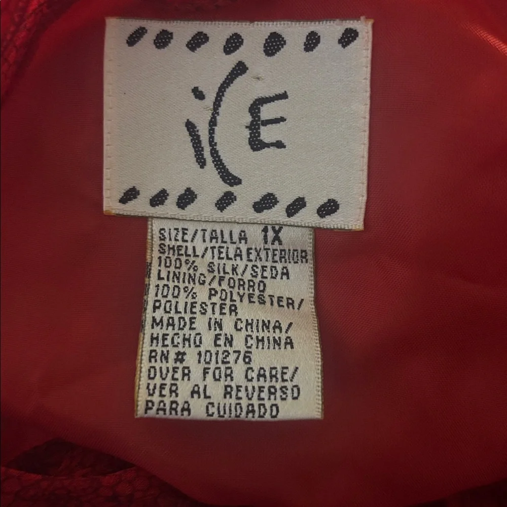 Ice Red Ruffled Blouse - Picture 3 of 4